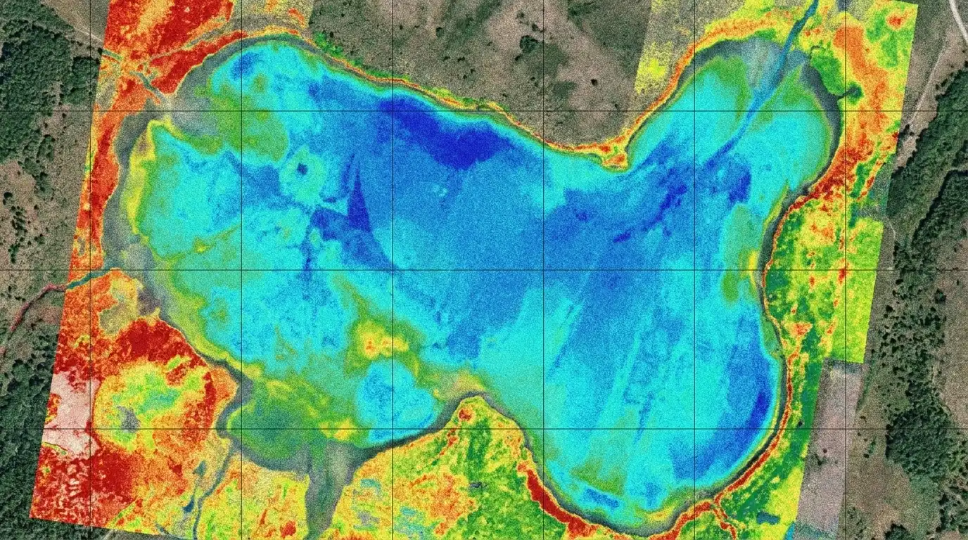 HyperSlit water research spectral map for agricultural analysis