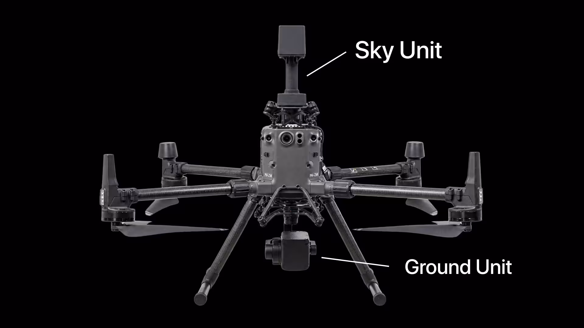 HyperSlit ground unit and sky unit working together during capture